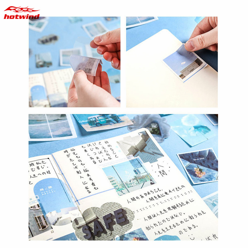 HW Hộp 80 Miếng Dán Hình Ảnh Trang Trí Sổ Lưu Niệm