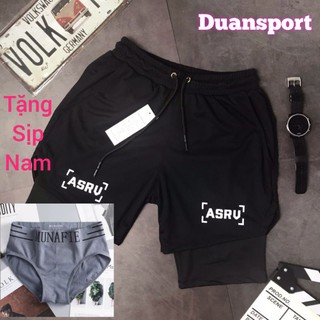 Quần tập gym nam 2 lớp ASRV