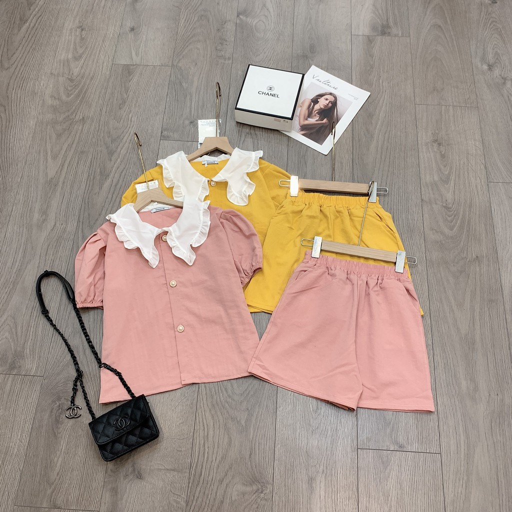 [Mã FAXANH245 giảm 10K đơn 50K] Set Đũi Cổ Bèo Cúc Ngọc Cao Cấp | BigBuy360 - bigbuy360.vn