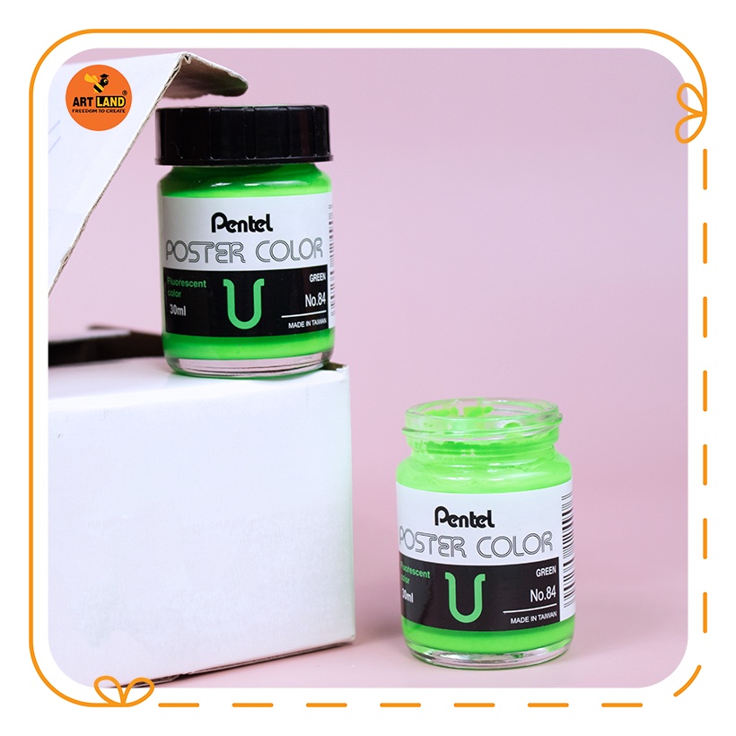 Màu vẽ Poster Pentel  hũ 30ml thủy tinh Đài Loan tuyệt vời ông mặt trời