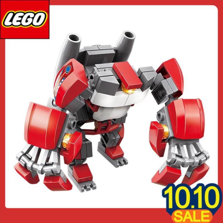 Đồ chơi LEGO giáo dục mô hình lắp ráp người máy và quái thú 2 trong 1 giúp trẻ sáng tạo