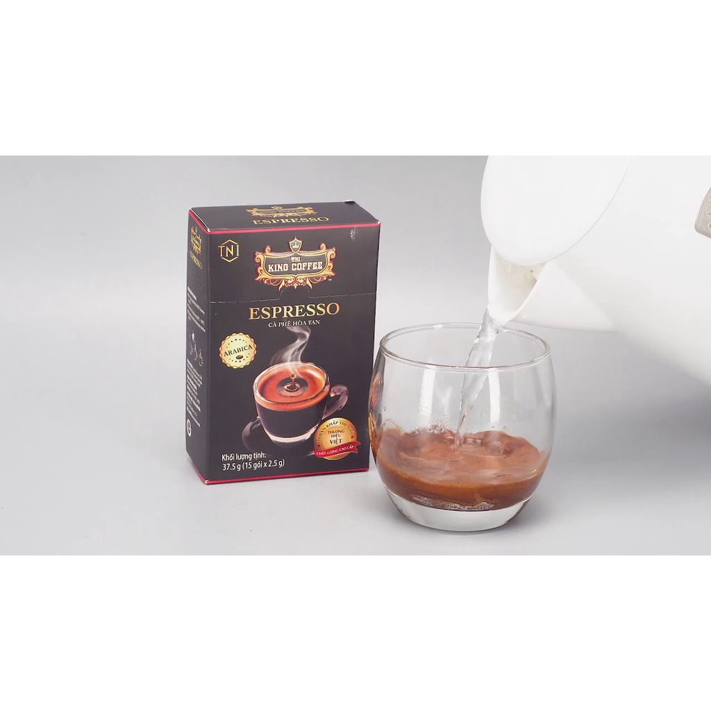 Cà Phê Đen TNI King Coffee Espresso 37.5g (15 gói x 2.5g)