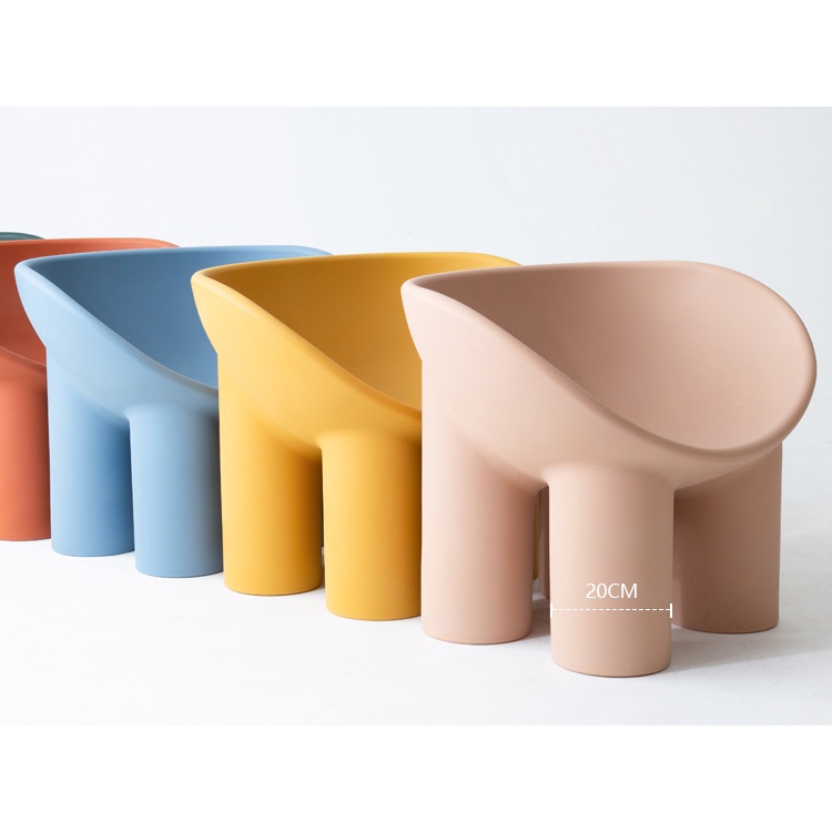 Ghế chân voi roly poly chair hàng nhập khẩu cao cấp, phong cách bắc âu kèm đệm, decor Forher.since1998