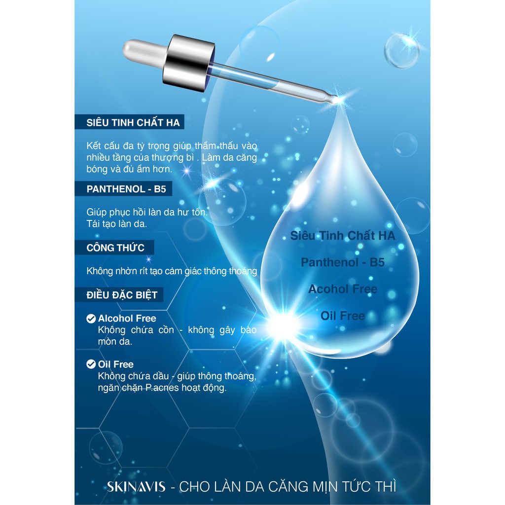 [CHÍNH HÃNG] Tinh Chất Cấp Ẩm Phục Hồi SKINAVIS Hyaluronic Acid & Niacinamide + B5 | BigBuy360 - bigbuy360.vn