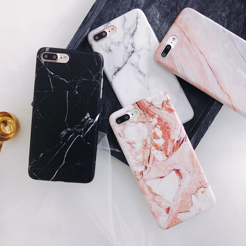 Ốp Điện Thoại Họa Tiết Đá Hoa Cương Cho iPhone 7 8 Plus 11 12 13 Pro X XS MAX XR 13 12 Pro MAX