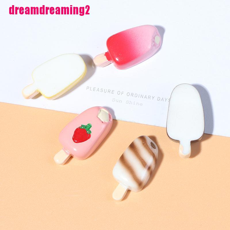 Bộ 5 Que Kem mini Tỉ Lệ 1: 12 / 1: 6 Trang Trí Nhà Búp Bê