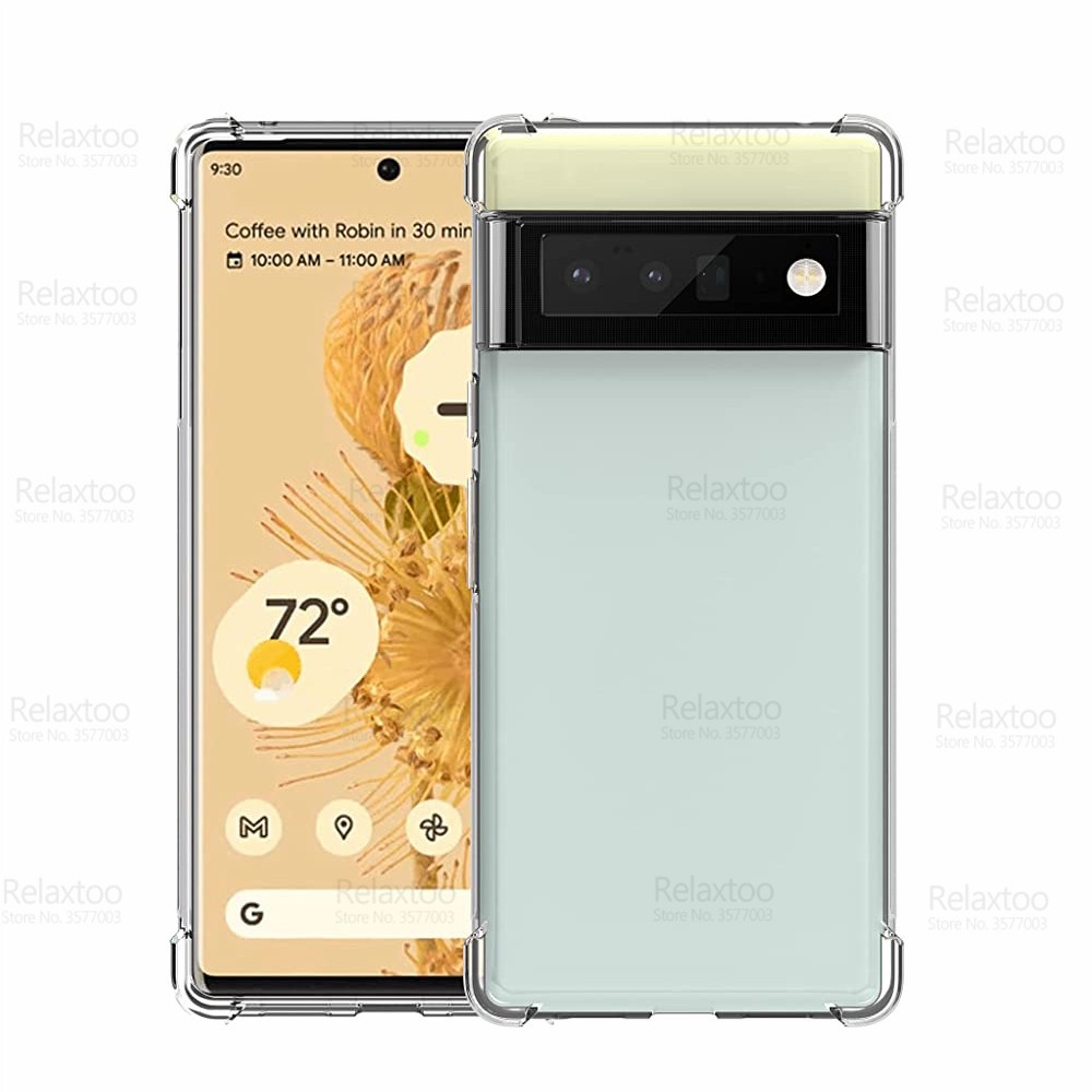 For Google Pixel 6 Pro Case Transparent Phone Cover Google Pixel6 6Pro Pixel6Pro Soft TPU Shockproof Protection casing