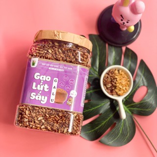 Gạo lứt sấy cháy tỏi Galu 500gram - Chuẩn 100% gạo lứt huyết rổng [CỰC NGON]