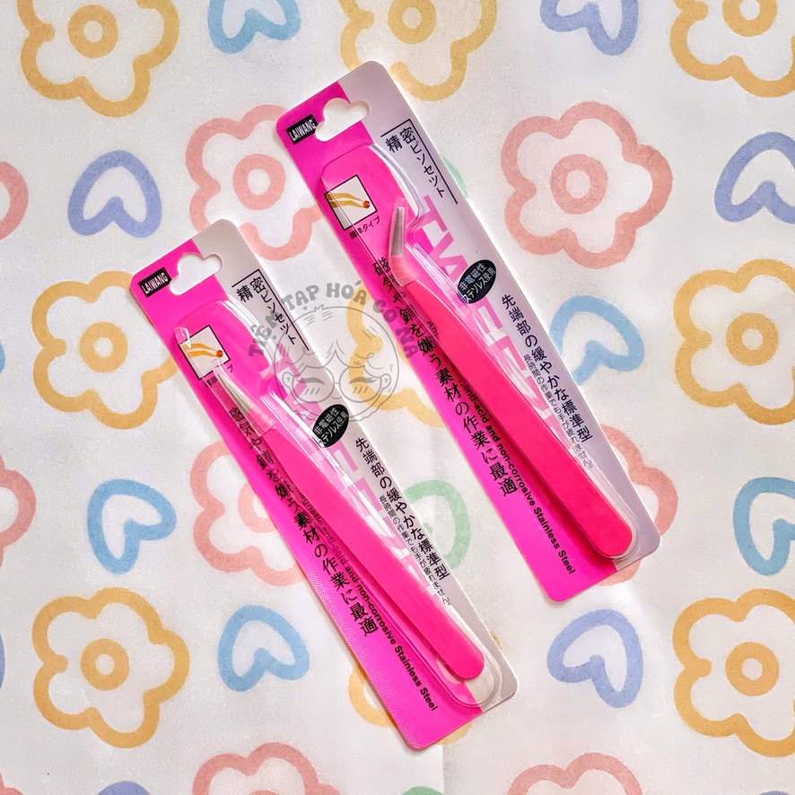 Nhíp gắp sticker màu macaron, nhíp gắp đa năng bằng thép không gỉ - tiemtaphoacona
