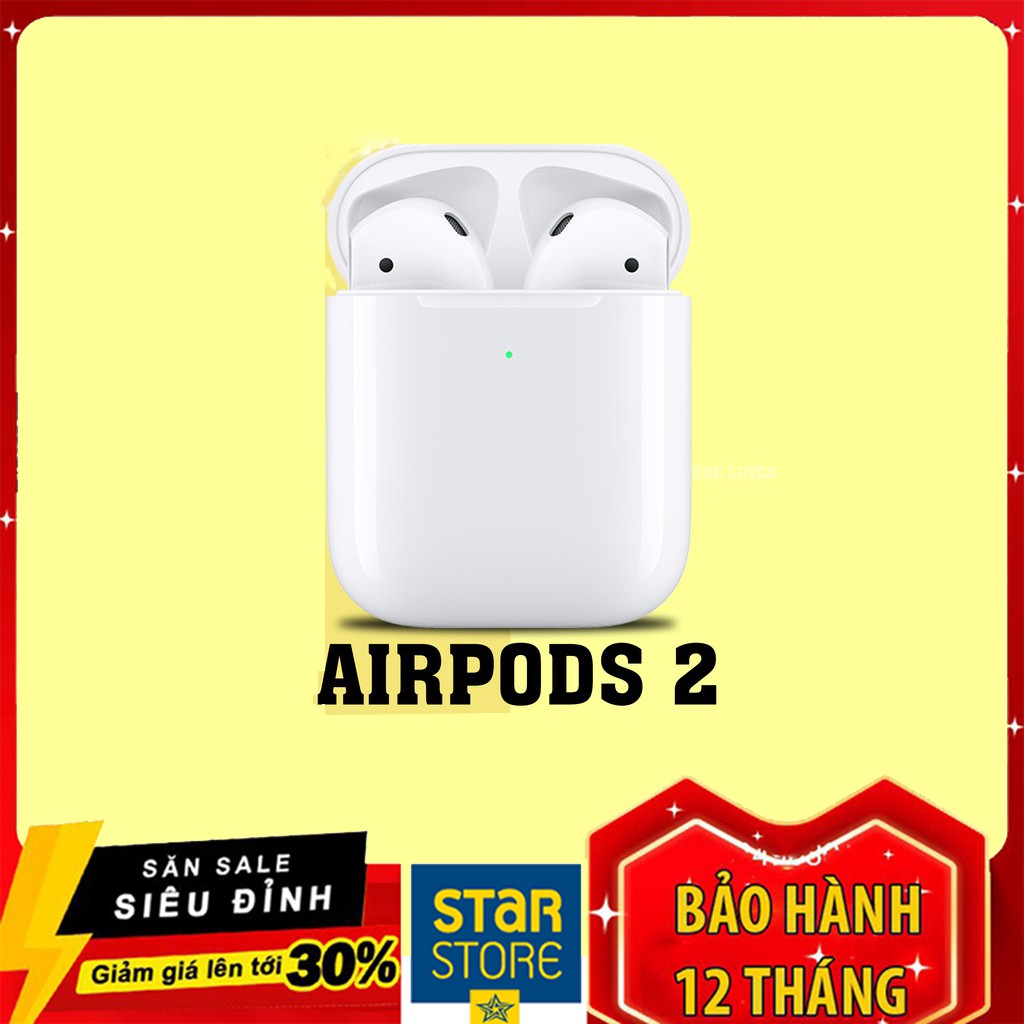 [Airpod 2] Tai Nghe Bluetooth Airpods 2 - Đổi Tên Định Vị,Bản Nâng Cấp Cao Cấp - Bảo Hành Tháng