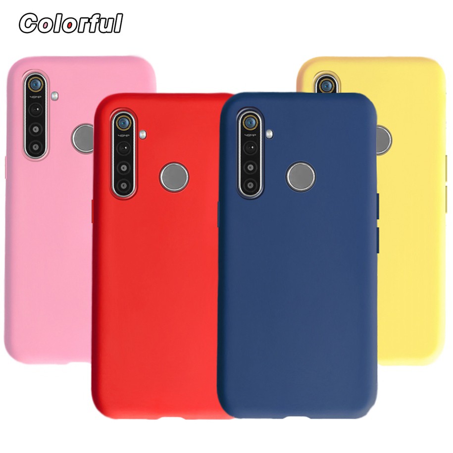 Ốp điện thoại silicon màu trơn cho Realme 5 Pro Realme5 5 Pro Rmx1911 Rmx1971