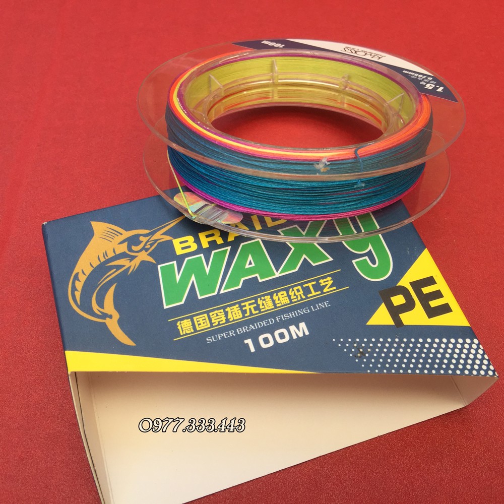 Dây Dù PE Câu Cá wax X9 100m Siêu Bền Chuyên Câu Lure Câu Cá Suối Cá Mương Cá Chày Cá Lóc Gía Rẻ Chất Lượng Tốt