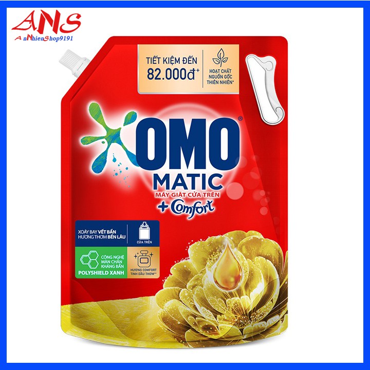 Nước giặt Omo Matic túi 4kg/3.7kg