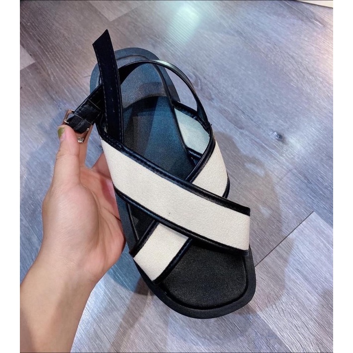 dép sandal QUAI VẮT CHÉO 3 màu QUẢNG CHÂU