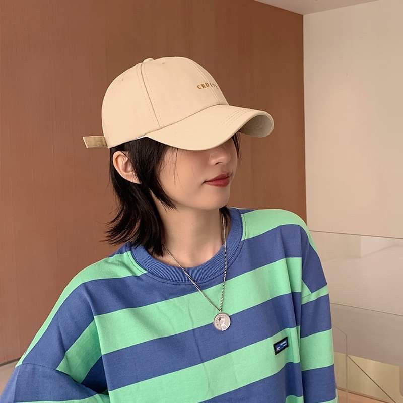 Mũ Lưỡi Trai Nam Nữ, Nón Kết Thêu Chữ CRUISE, Phong Cách Hàn Quốc Unisex, Kiểu Dáng Thời Trang Cá Tính
