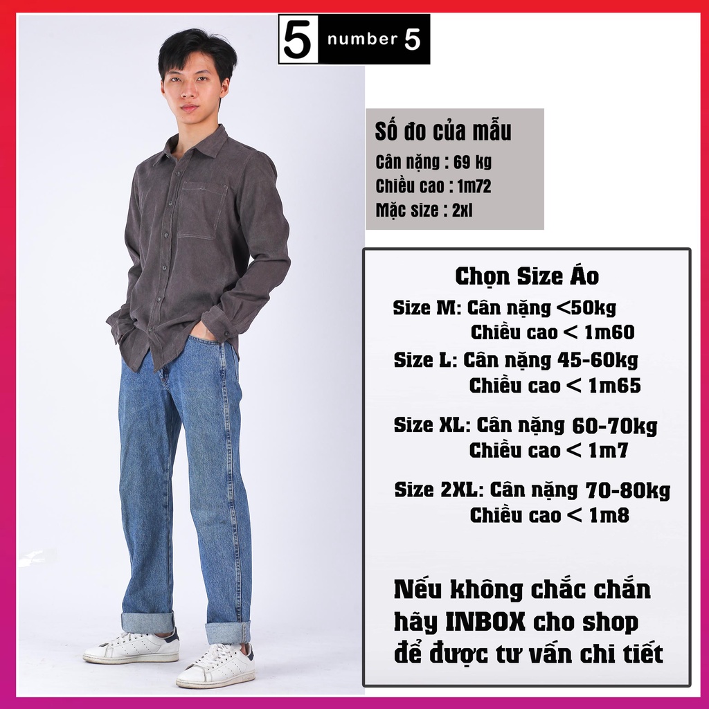 Áo Sơ Mi Nhung Tăm Nam Vải Dày Co Giãn Xịn Sò [ASN]