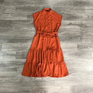 Đầm MIXX@ dây thắt eo cổ trụ 2M