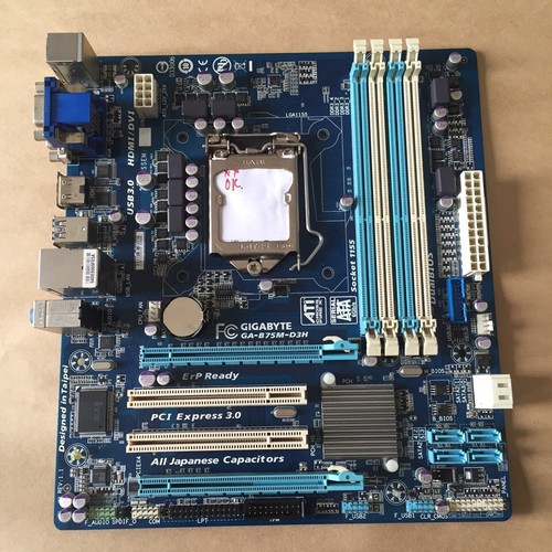 main giga b75 m d3h sk 1155 (Bo mạch chủ GA- B75 M-D3H 4 khe RAM, 8 chân PIN CPU)