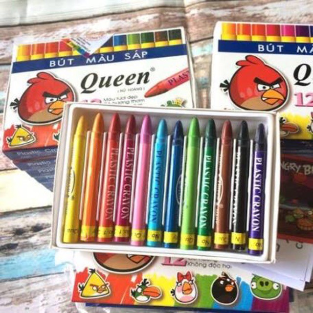 (Chính hãng ) Bút Sáp  Màu Queen 12 màu và 18 màu