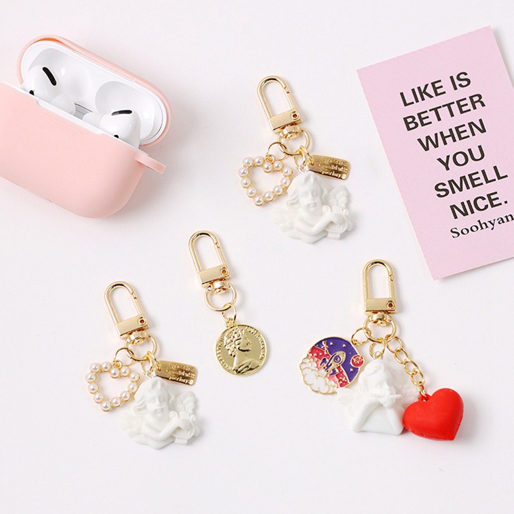 Móc chìa khóa hình hoạt hình màu sắc thời trang Hàn Quốc