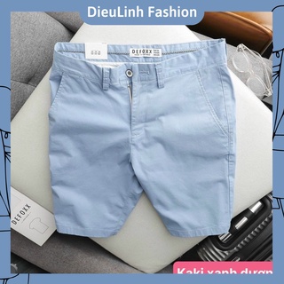Quần Short Kaki Nam Quần Short Nam Chất Liệu Vải Kaki Trơn Mềm Mịn, Phong Cách Thời Trang DieuLinh Fashion