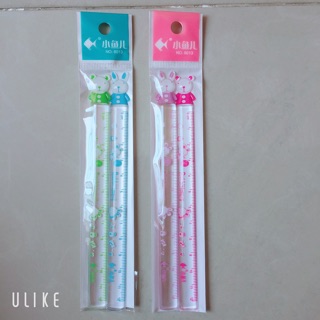 Thước kẻ cặp thỏ và gấu