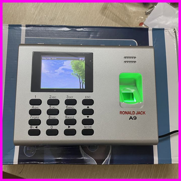 [ CHÍNH HÃNG ] Máy chấm công vân tay Ronald Jack A9 - Phần mềm Tiếng Việt Wise Eye Mix 3 Online | BigBuy360 - bigbuy360.vn