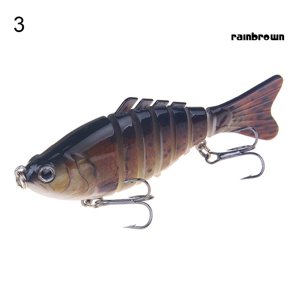 10cm Multi Jointed Fishing Artificial Lifelike Lure Wobbler Swim Bait Tackle /RXHW/