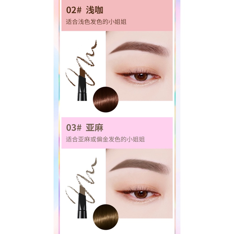 Set Bút Kẻ Lông Mày 6 Màu Lâu Trôi Chống Thấm Nước