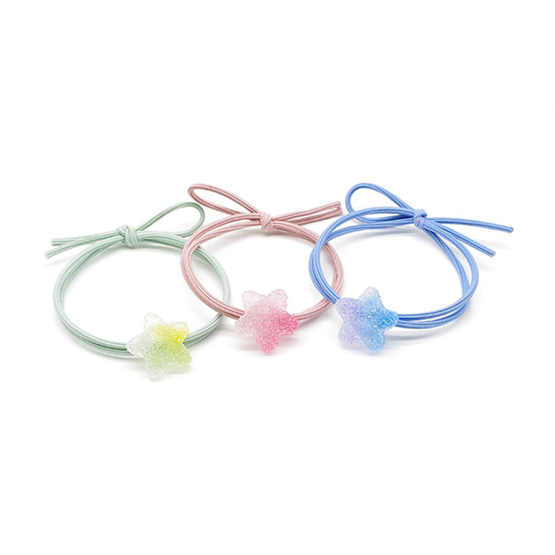 Dây Buộc Tóc Hình Ngôi Sao / Trái Tim Xinh Xắn Cho Nữ