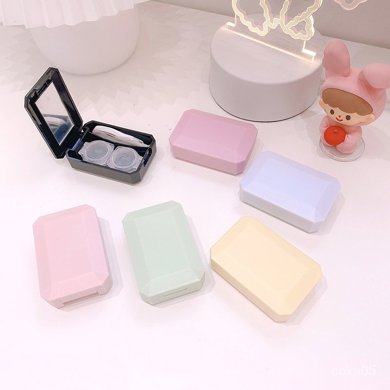 (Hàng Mới Về) Hộp Đựng Kính Áp Tròng Hình Bánh Macaron Xinh Xắn