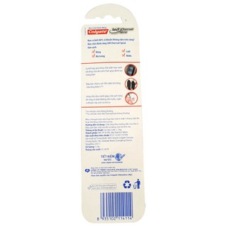 Bàn chải đánh răng Colgate 360/Charcoal Gold/Deep Clean