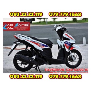 Tem Rời Vario 150 2017 HRC Dán Xe Trắng