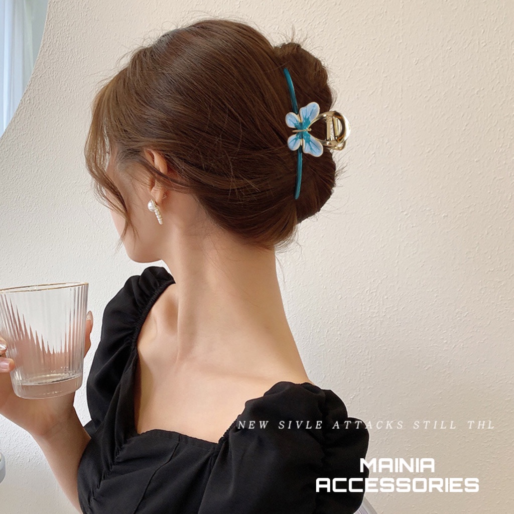 Kẹp Tóc Càng Cua Kim Loại Butterfly Nhiều Màu Sắc Siêu Xinh Dễ Thương Mainia Shop