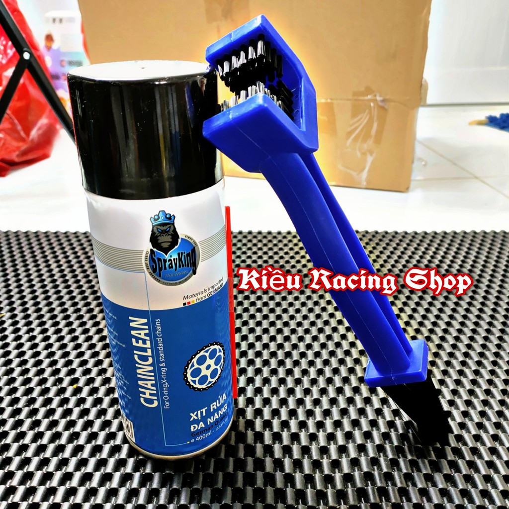 Combo Chai Xịt Vệ Sinh Sên Dưỡng Sên và Xịt Đánh Bóng Lốp xe SprayKing