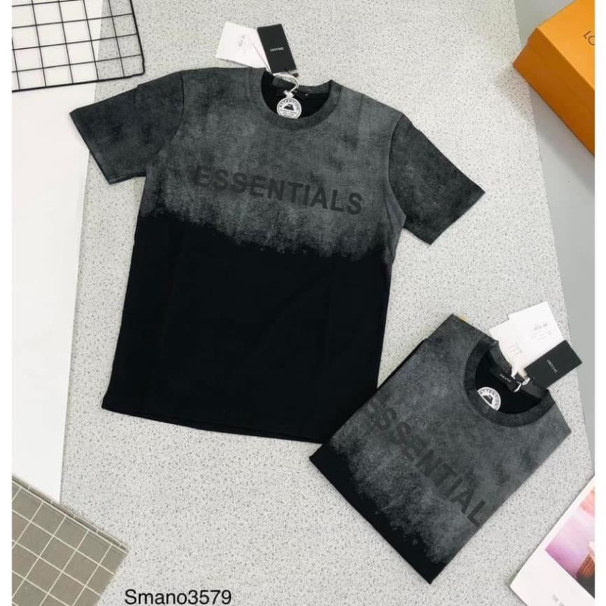 Áo Phông Nam Nữ Phối 3D xám chất thun lạnh 4c hàng unisex trẻ trung năng động * !