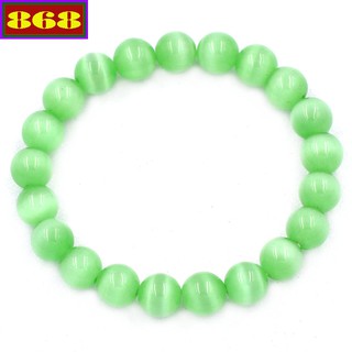 Vòng tay chuỗi mat meo xanh lá 8 ly 21 hạt