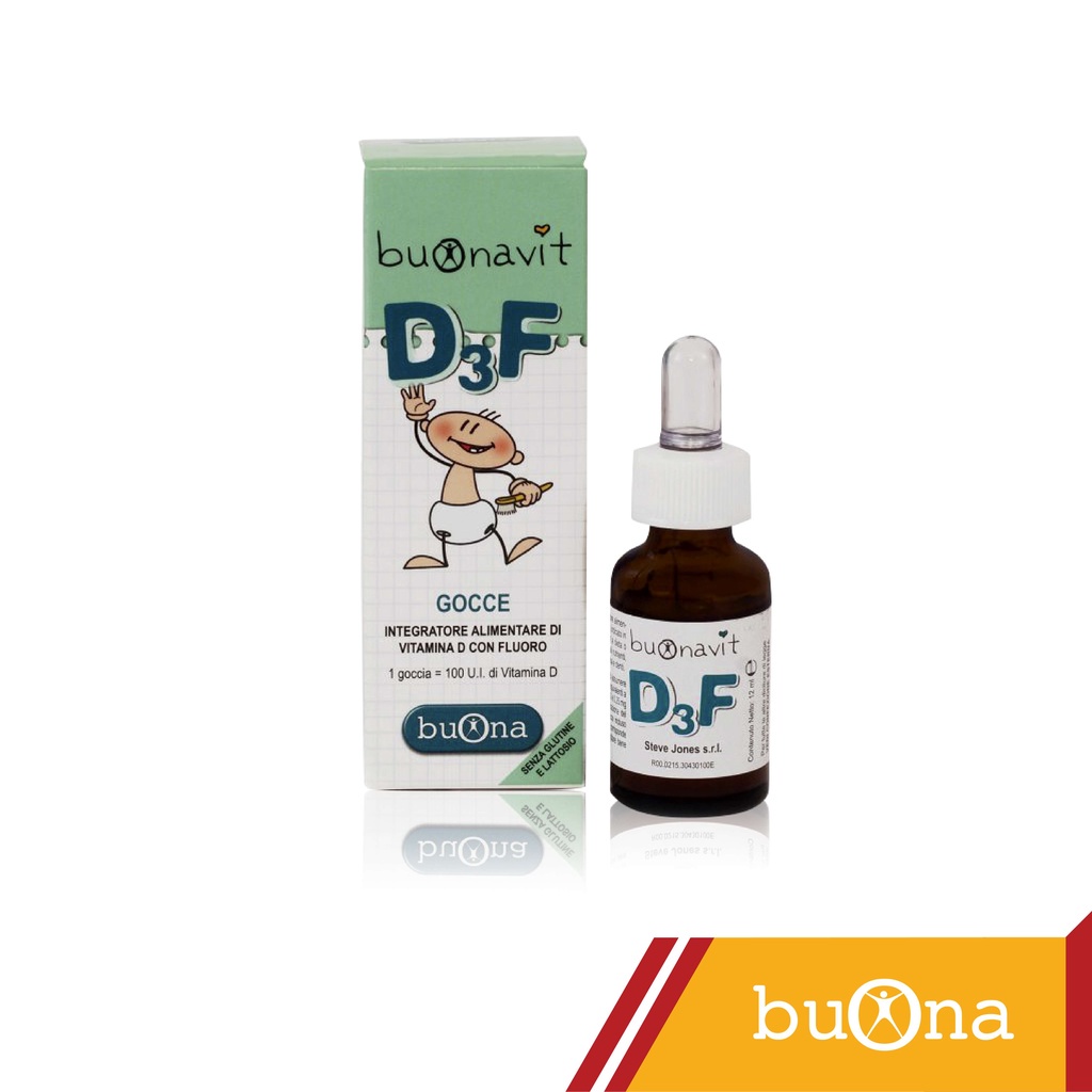 Dung dịch nhỏ giọt D3 Flo BUONAVIT D3F, Thực phẩm bảo vệ sức khỏe cho bé