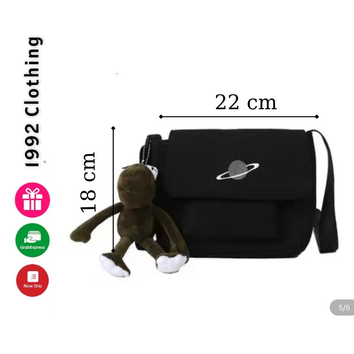 Túi Đeo Chéo PTC 1992 Clothing [FREESHIP] UNISEX Nam Nữ Chất Canvas Kiểu Dáng Ulzzang