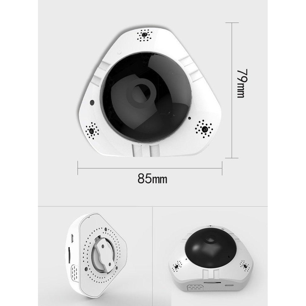 CAMERA wifi ip yoosee Giám Sát Mini Ốp Trần siêu nhỏ, ốp Tường VR360 bảo hành 5 năm lỗi đổi mới 15 ngày