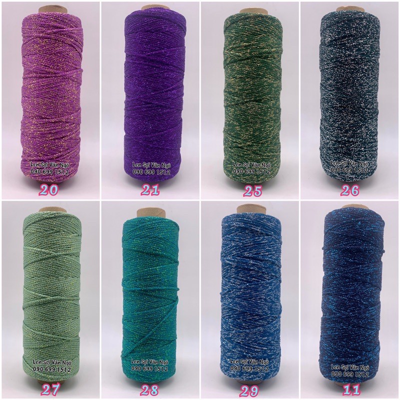 Sợi dệt kim tuyến 2mm Craftyarn VN (cuộn 125gr)