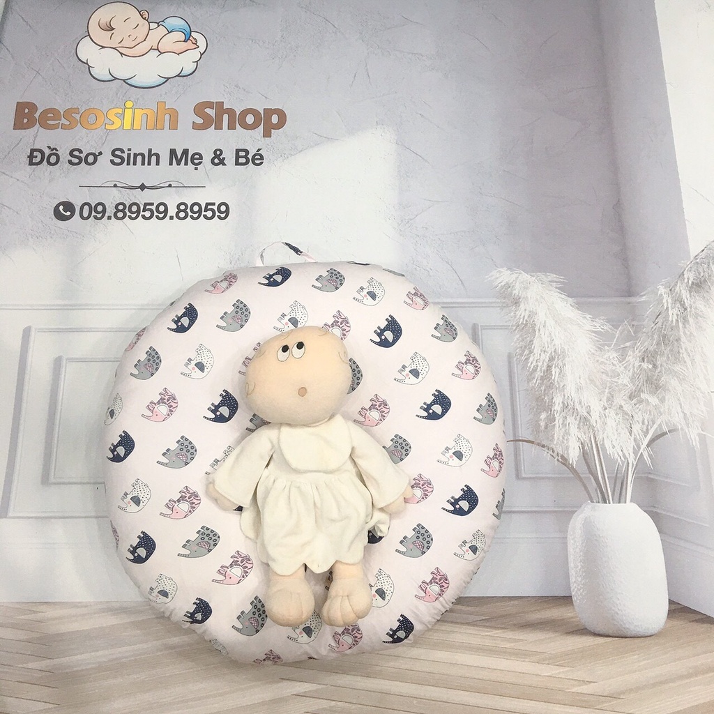 GỐI chống trào ngược 1,7kg bông vải thô kiện hàn quốc 70x70cm