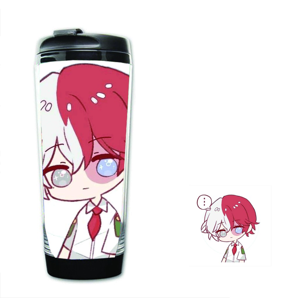 Bình đựng nước in hình Học Viện Anh Hùng BOKU NO HERO ACADEMIA My Hero Academy anime chibi xinh xắn