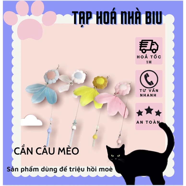 Cần câu- que trêu mèo gắn chuông ngộ nghĩnh