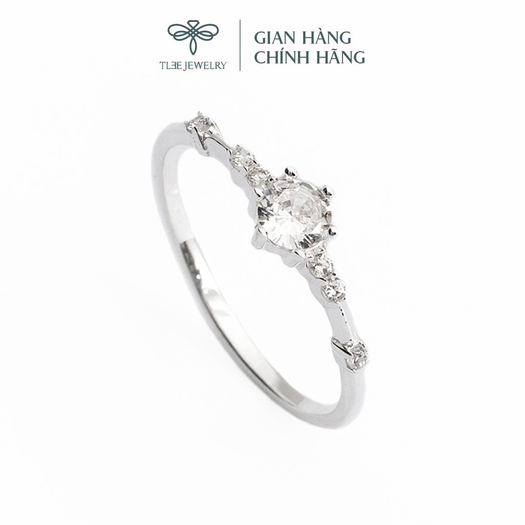 Nhẫn bạc nữ TLEE Snow Princess Nor nạm đá lấp lánh NCJ A0163