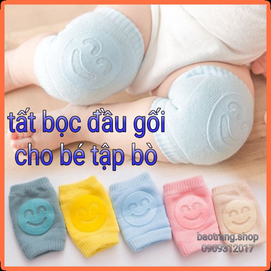 [Siêu rẻ] Tất bọc đầu gối cho bé tập bò