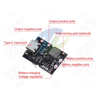 Mô đun để tăng áp sạc pin Lithium Type-C USB 5V 2A