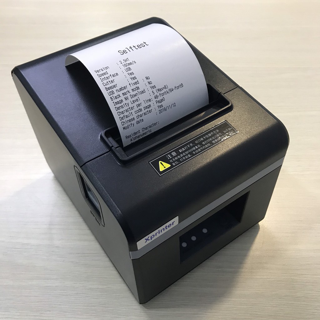 ♕⭐Máy in hóa đơn K80⭐, bill chuyển nhiệt khổ 80mm tự động cắt giấy, cổng USB, LAN và Bluetooth Xprinter N160ii