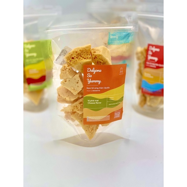 SQUID GAME DALGONA - kẹo tổ ong Hàn Quốc vị phô mai 100g