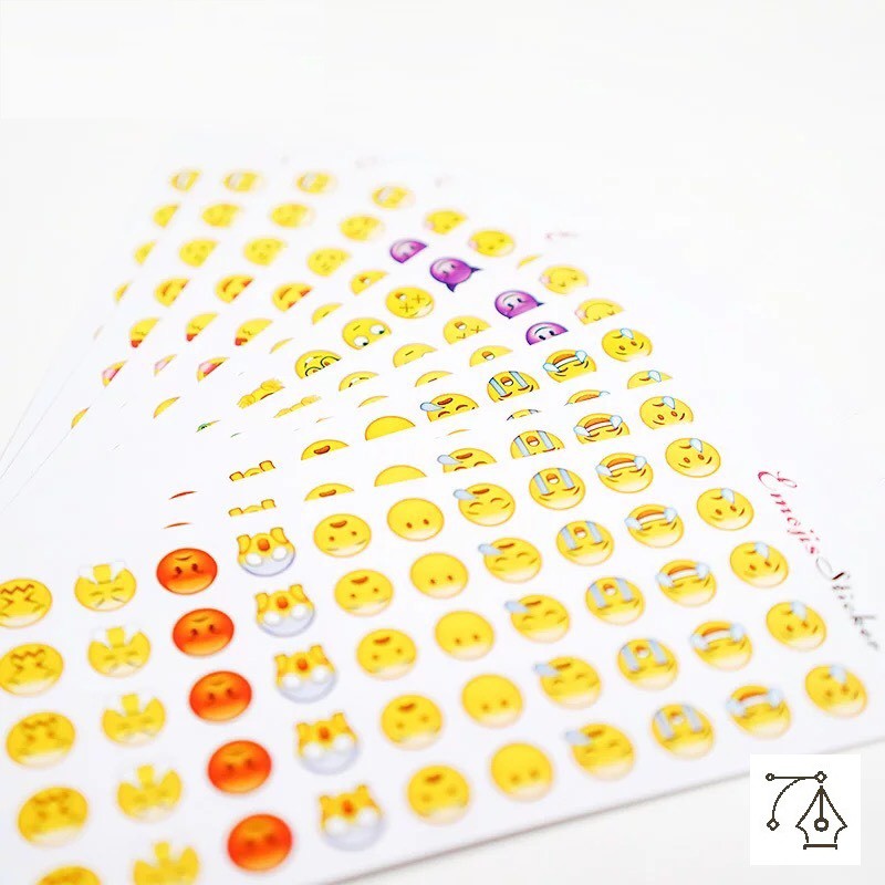 Set sticker Icon biểu cảm Pison dễ thương, hình dán cute trang trí đáng yêu giá rẻ - theo phân loại hàng